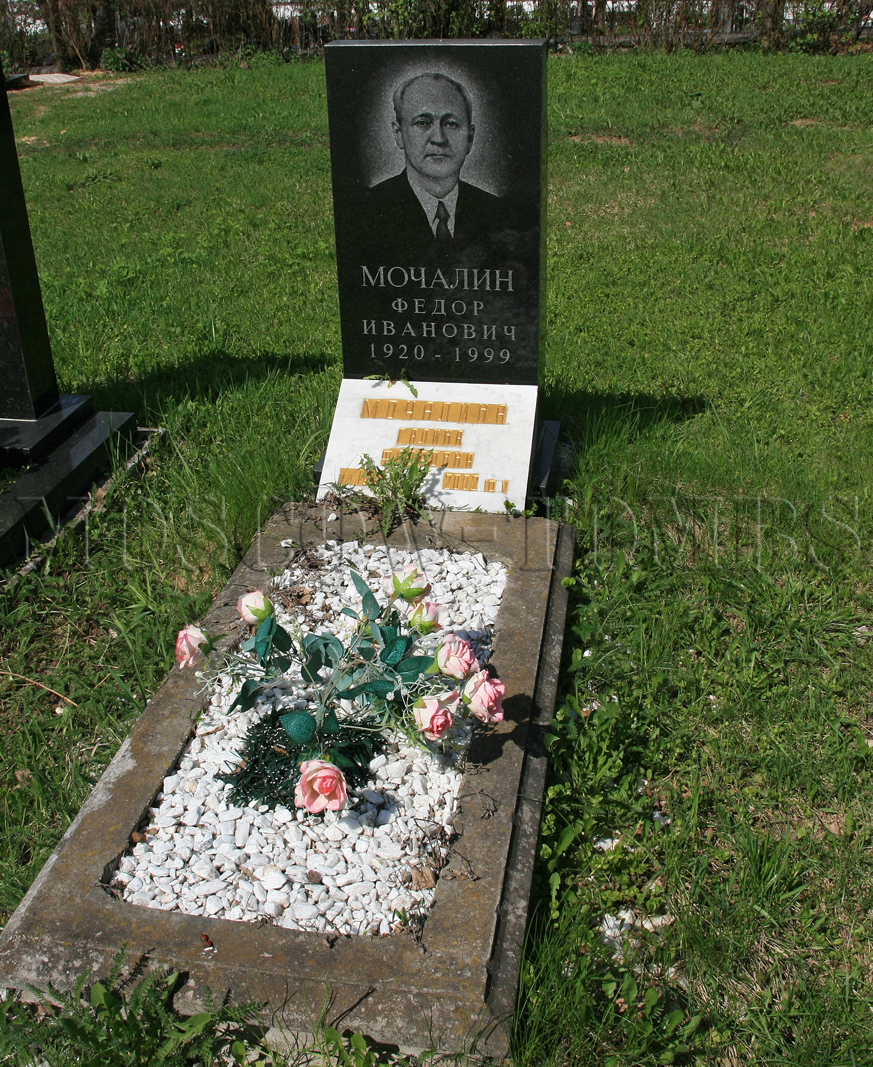 Могила Андрея Панина на Троекуровском кладбище