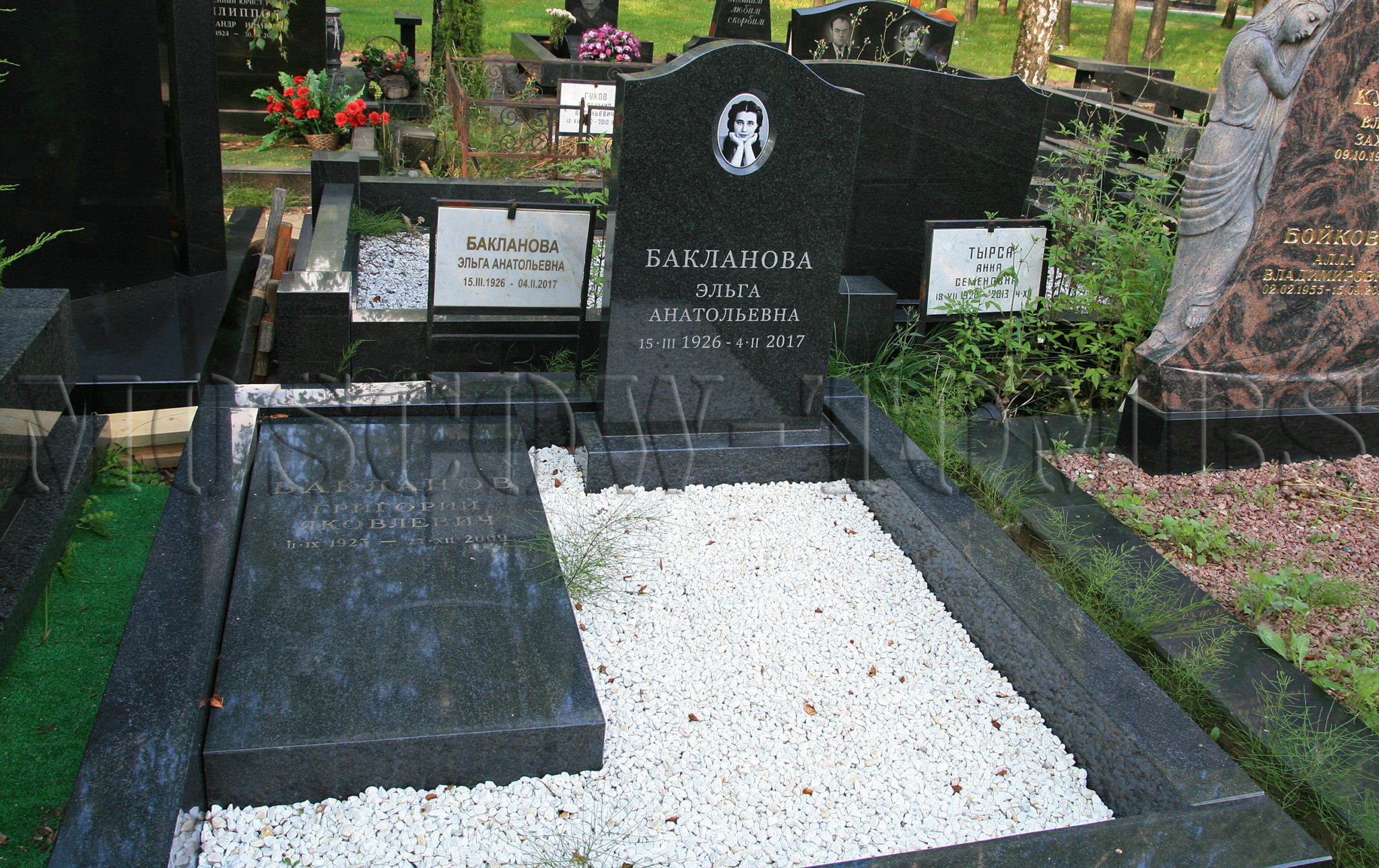 Могила г. я Бакланова Троекуровское кладбище